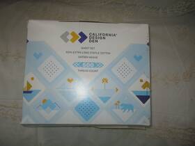 California Design Den 840307136251 500 Thread Twin Xl Solid 100 Cotton Sateen Sheet Set White