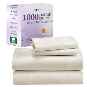 California Design Den 840307139948 1000 Thread Count King Size Sheet Set Winner Architectural Digest Best