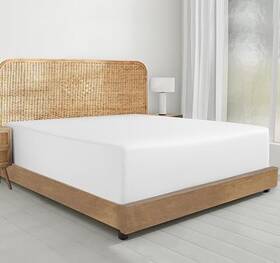 California Design Den 840307166876 100% Organic Cotton King Fitted Sheet Only Deep Pocket Percale Gots Certif