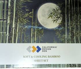 California Design Den 840307182463 Cooling Bamboo Rayon Sheets King Size 4pc Set Deep Pocket Luxury Bedding Beige