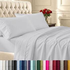 California Design Den 840307184160 Twin Bed Sheets Set - 400 Thread 05 Silver