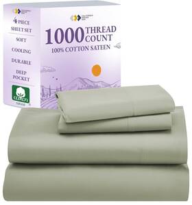 California Design Den 840307184559 Luxury Thread Count King Size Sheets Set Winner Architectural Digest Best Sheet