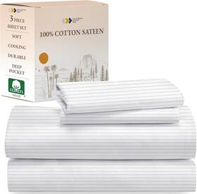 California Design Den 840307184603 Stripe Twin Sheets Set 21 - Classic Print