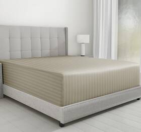 B086pypd9j California Design Den Luxury Cotton Sateen Damask Stripe Full Fitted Sheet Deep