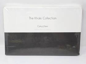 16249 Calvin Klein Nos The Khaki Collection King Fitted Sheet Camouflage 100% Cotton