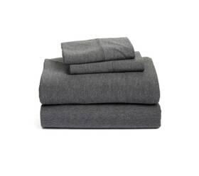 T5304 Calvin Klein 709271377780 Modern Body Twin Charcoal Flat Sheet