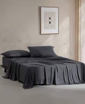 Calvin Klein 709271377797 Modern Cotton Body Twin Size Fitted Sheet Color Charcoal New