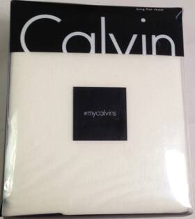 Calvin Klein 709271420165 Nip Mycalvins Cream King Flat Sheet 80