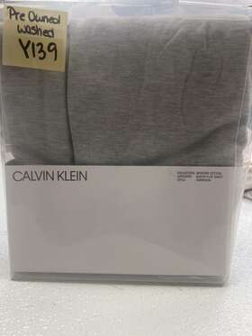 Calvin Klein 709271451930 Modern Cotton Body Harrison Queen Flat Sheet Grey Preowned Calvin Klein 709271451930 Modern Cotton Body Harrison Queen Flat Sheet Grey Preowned