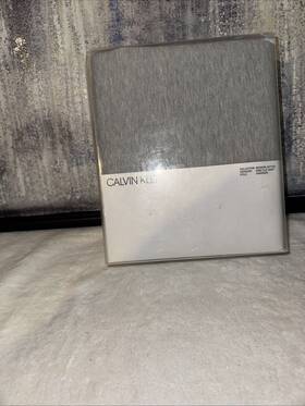 Calvin Klein 709271451947 Home Modern Cotton Harrison King Flat Sheet Grey