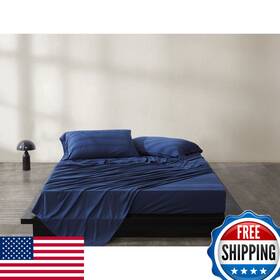 Calvin Klein B09b422lr7 Home Modern Cotton Harrison 1 Piece Flat Sheet King Size