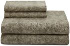 Calvin Klein Cordoba Stamp Mushroom Queen Flat Sheet And Pillowcases Calvin Klein Cordoba Stamp Mushroom Queen Flat Sheet And Pillowcases