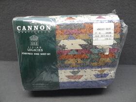 390500 Cannon Monticello New Living Legacies Hanover House 4pc King Sheet Set Santa Cru 390500 Cannon Monticello New Living Legacies Hanover House 4pc King Sheet Set Santa Cru