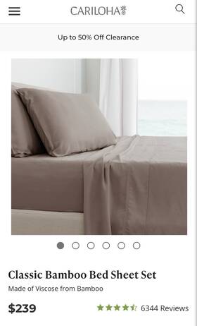 Ch0000397 Cariloha Classic Queen Size Color Beach Linen New
