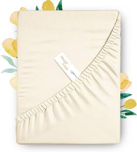 Carressa Originals 313049428453 Luxury 100% Egyptian Cotton King Fitted Sheet Only - Premium 800 Series Tulips C