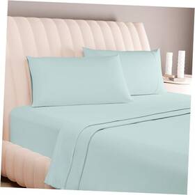 Carressa Originals 8904429510589 Luxury Egyptian Cotton 4 Pc Size Sheet Set - 600 Thread King Seafoam Green Carressa Originals 8904429510589 Luxury Egyptian Cotton 4 Pc Size Sheet Set - 600 Thread King Seafoam Green