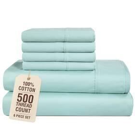 Cp500ss-kg-bsky Casa Platino King Size Sheets 500 Thread Count Smooth 07 Blue Sky Cp500ss-kg-bsky Casa Platino King Size Sheets 500 Thread Count Smooth 07 Blue Sky