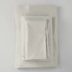Casaluna 191908347158 - Full 500 Tc Washed Supima Sateen Solid 4pc Sheet Set Natural