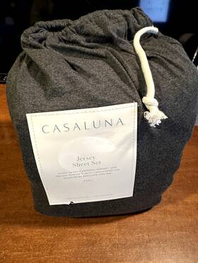 78675244 Casaluna Full Jersey Solid Sheet Set Dark Gray - 78675244 Casaluna Full Jersey Solid Sheet Set Dark Gray -