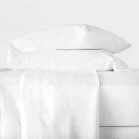 79060226 Casaluna California King 100% Washed Hemp Solid Sheet Set White - Oeko-tex 79060226 Casaluna California King 100% Washed Hemp Solid Sheet Set White - Oeko-tex