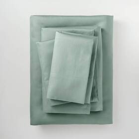 80932361 Casaluna 300 Thread Count Cotton Blend Satin 4pc Sheet Set Luxurious Look