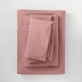 80932379 Casaluna California King 300 Thread Count Solid Sheet Set - Threshold Rose Brand New 80932379 Casaluna California King 300 Thread Count Solid Sheet Set - Threshold Rose Brand New