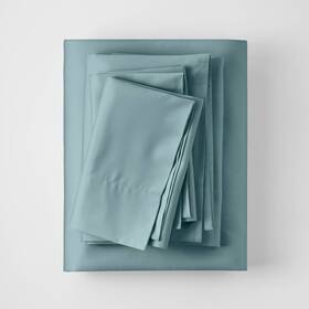 85239715 Casaluna Full 300 Thread Count Temp Regulating Sheet Set Light Teal -