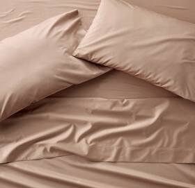 91900177 Casaluna King 600 Thread Count Sateen Sheet Set Light Adobe Clay -