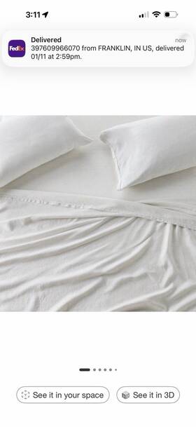 91900244 Casaluna Queen 100% Linen Sheet Set Dark Gray Micro Stripe - New 91900244 Casaluna Queen 100% Linen Sheet Set Dark Gray Micro Stripe - New
