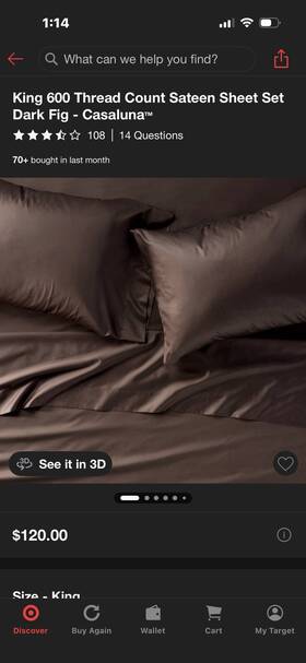 91900313 Casaluna King 600 Thread Count Sateen Sheet Set Dark Fig - 91900313 Casaluna King 600 Thread Count Sateen Sheet Set Dark Fig -