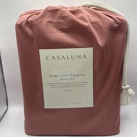 Mc-6577246 Casaluna Temperature Balancing Sheet Set 300 Thread Count - Modern Rose Queen