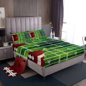 Wws4847clb-zghfull Castle Fairy American Football Bed Sheets Set Full For Boys Bedroom Decor Sports Games Fit Wws4847clb-zghfull Castle Fairy American Football Bed Sheets Set Full For Boys Bedroom Decor Sports Games Fit