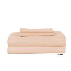 Ch-t600k-str-sat-lin-eg Castle Hill London 600 Thread Count Sateen Stripe Sheet Set Linen Ch-t600k-str-sat-lin-eg Castle Hill London 600 Thread Count Sateen Stripe Sheet Set Linen