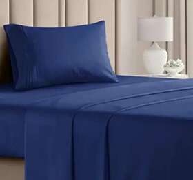 Casual Living 008889581085 2 Campus Twin Xl Top Sheets Dark Blue Wrinkle Free