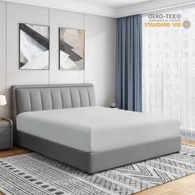 Cathay Home 196789006392 Queen Fitted Sheet - Double Brushed Ultra Soft Wrinkle And Fade R Cathay Home 196789006392 Queen Fitted Sheet - Double Brushed Ultra Soft Wrinkle And Fade R