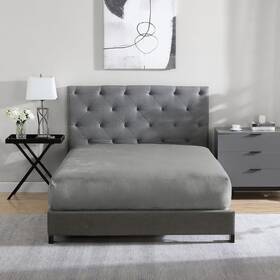 Cathay Home 196789020152 Queen Flannel-plush Fitted Sheet - Ultra Soft And Thick Plush No-p