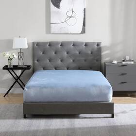 Cathay Home 196789020169 Twin Flannel-plush Fitted Sheet - Ultra Soft And Thick Plush No-pilling All