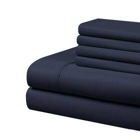 90gsm Cathay Home 840970105301 Basics Ultra Soft Brushed 4 Piece Microfiber Sheet Set - Hypoaller