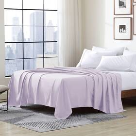 Cathay Home 840970188595 Lavender King Flat Sheet - Hotel Luxury Fade Resistant Ultra Soft Microfiber