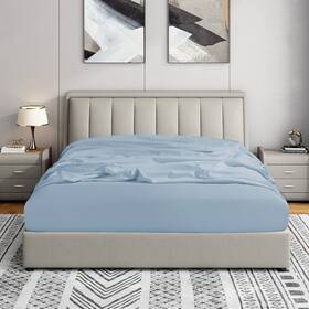 Cathay Home 840970196323 Full Fitted Sheet - Double Brushed Ultra Soft And Fade Resistant 21 Inch Extra