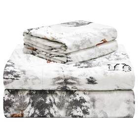 Celeste Home 641361512155 190 Gsm Queen Winterland Sheet Set- Warm And Cozy - 100% Cotton F Celeste Home 641361512155 190 Gsm Queen Winterland Sheet Set- Warm And Cozy - 100% Cotton F