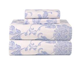 Celeste Home 875108009237 Ultra Soft Flannel Sheet Set With Pillowcase Twin Corsage