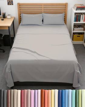 Cgk Unlimited 056794206185 Full Xl Size 4 Piece Sheet Set - Comfy Breathable Cooling Bed Sheets H