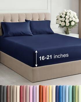 Cgk Unlimited 056794244033 Extra Deep Pocket King Size Sheet Set - 4 Piece Breathable And Cooling Bed Shee