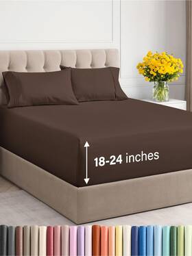 Cgk Unlimited 060623441135 Extra Deep Pocket King Sheets - 4 Piece Breathable And Cooling Bed Hot