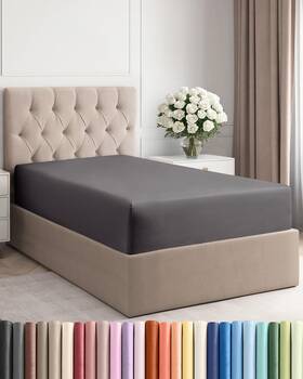 Cgk Unlimited 060623441500 Twin Xl Fitted Bed Sheet Bottom Single Only Ultrasoft Hotel Lu