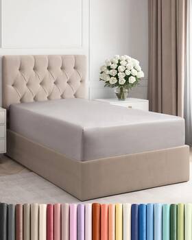 Cgk Unlimited 060623441524 Twin Xl Fitted Bed Sheet Bottom Single Only Ultrasoft Hotel Lu