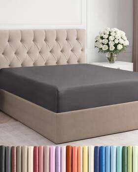 Cgk Unlimited 060623441623 Full Fitted Bed Sheet - Bottom Single Only Ultra-soft Hotel Lu Cgk Unlimited 060623441623 Full Fitted Bed Sheet - Bottom Single Only Ultra-soft Hotel Lu