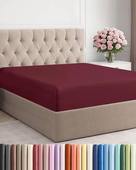 Cgk Unlimited 060623441739 Queen Fitted Bed Sheet - Bottom Single Only Ultra-soft Hotel L