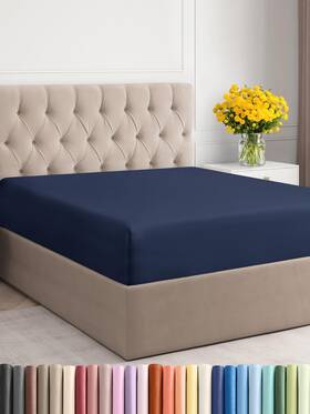 Cgk Unlimited 060623442026 Cal King Navy Blue Fitted Sheet - Ultra Soft Deep Pocket Hotel Quality Cgk Unlimited 060623442026 Cal King Navy Blue Fitted Sheet - Ultra Soft Deep Pocket Hotel Quality